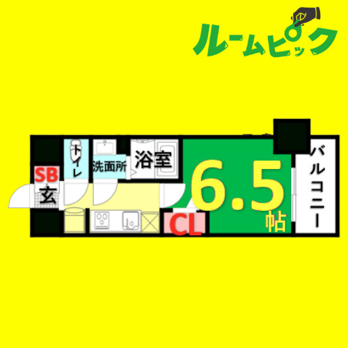 ディアレイシャス名古屋太閤通　名古屋市賃貸　仲介手数料無料の間取り