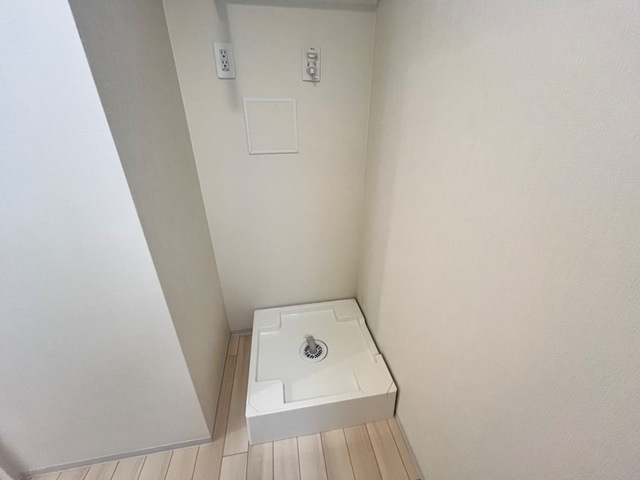 ソレアードの洗面所|洗濯機置場