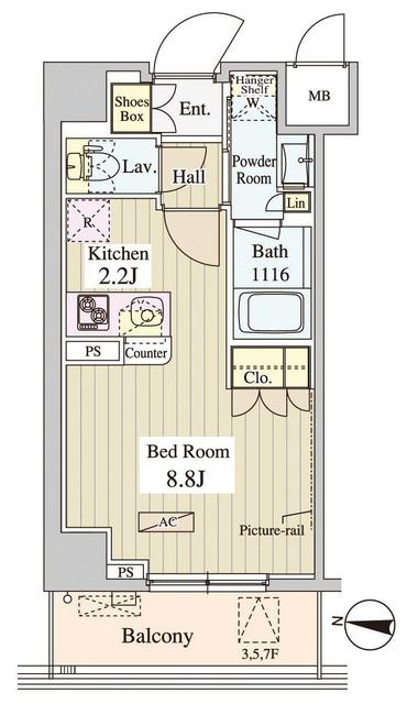 ＷＡＳＥＤＡ　ＡＰＡＲＴＭＥＮＴの間取り