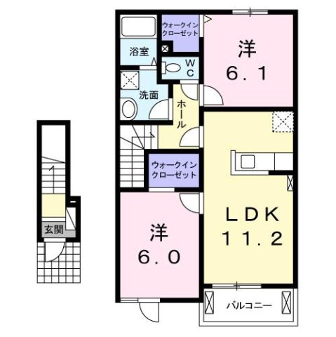 ブリザ　Ⅰの間取り