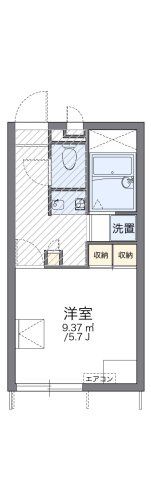 レオパレス国栄の間取り