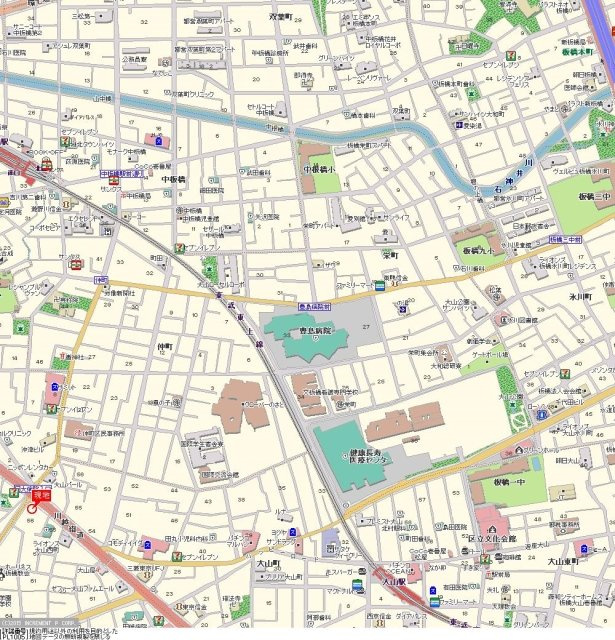 プライムコート大山の地図
