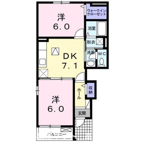 【間取り】 | フロイデ　ＫＡＮＡＧＥＮ　Ⅱ