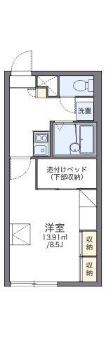 レオパレスサンライズ苗穂の間取り