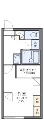 レオパレスグランヴィル琴似の間取り