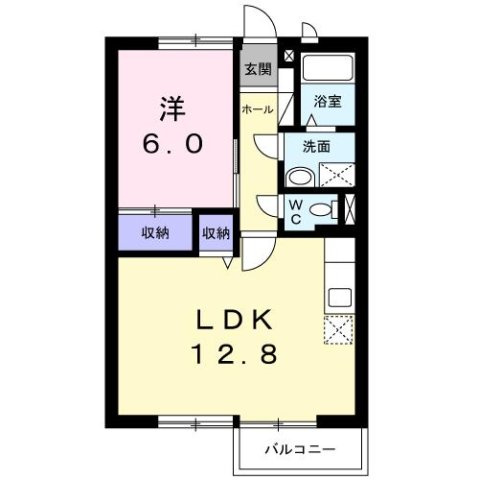 アサヒコーポＢの間取り