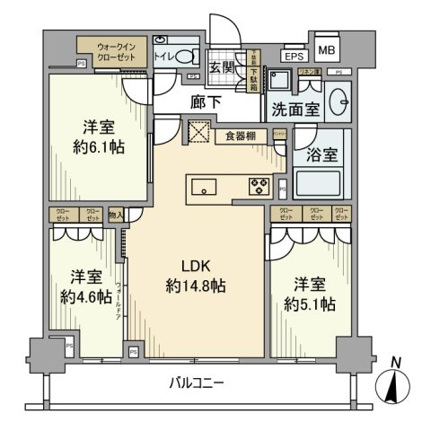 ドレッセ千鳥町の間取り