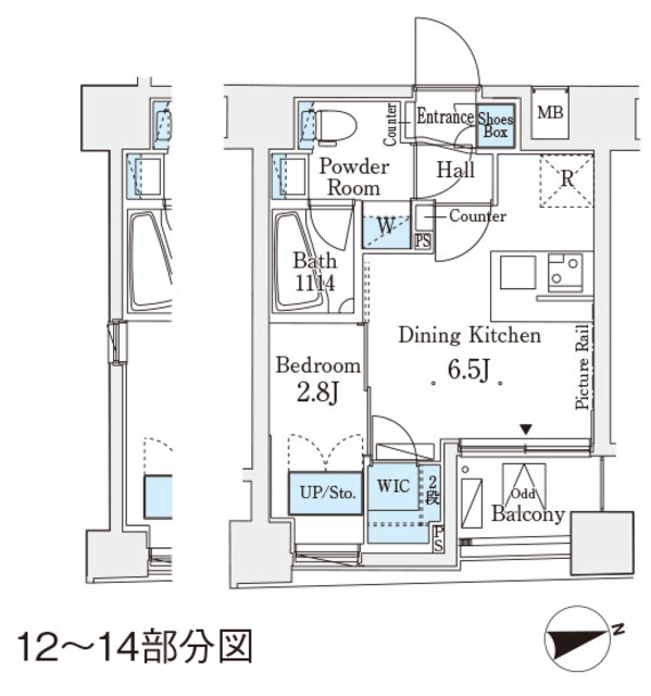 レジデンス文京春日の間取り|スクエアな間取りです。