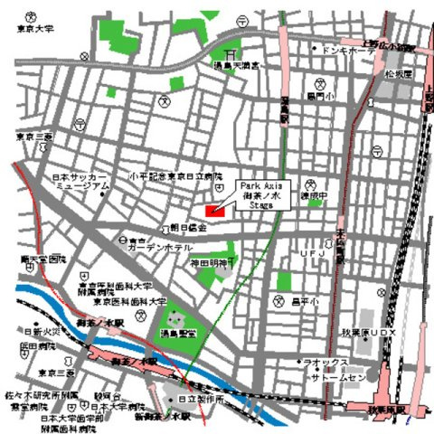 パークアクシス御茶ノ水ステージの地図