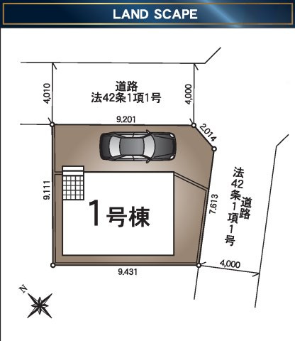 相模原市南区大野台第44の区画図