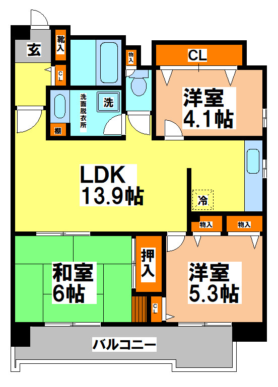コーボック新小金井の間取り
