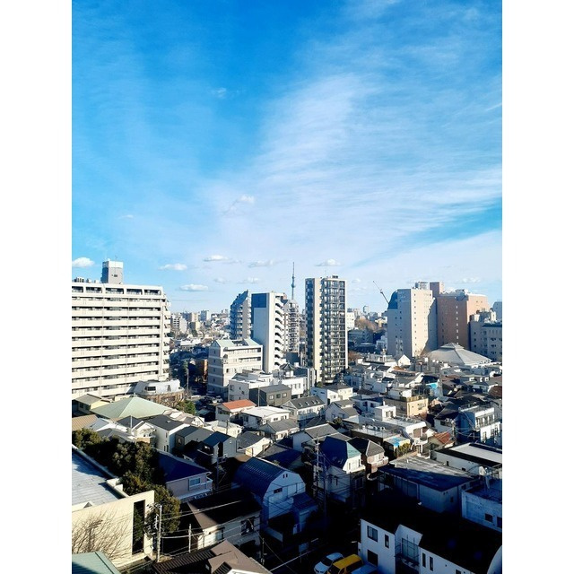 オーパスホームズ白山の展望|遮るものがありません。いい長めです。