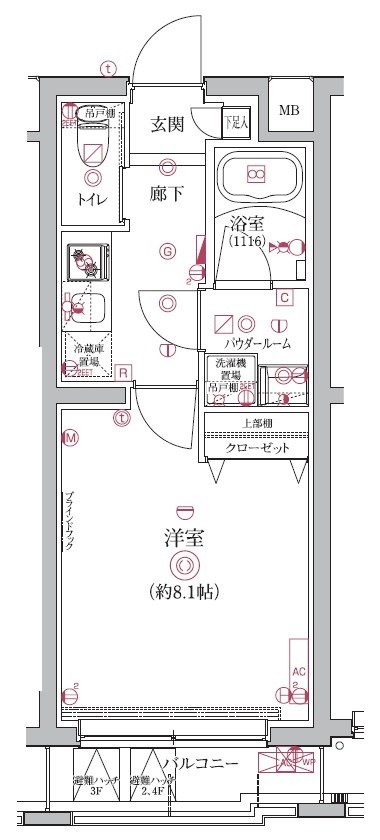 クオリタス護国寺の間取り