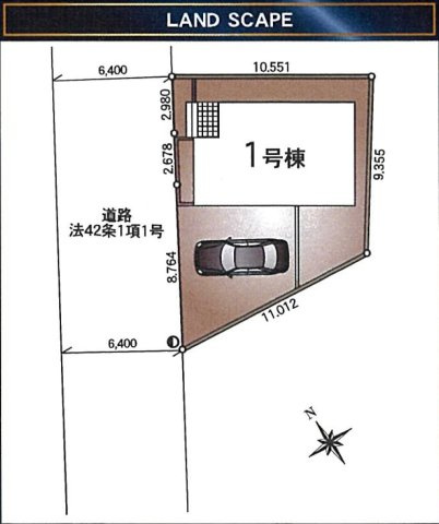 昭島市拝島町第12の区画図