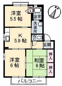 リムステイ ミキ A棟の間取り