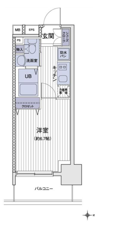 エスティメゾン大島の間取り