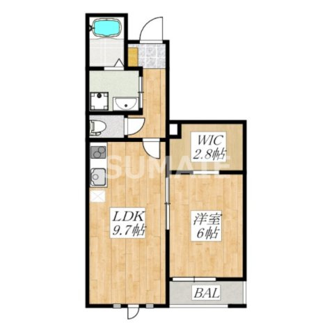 Ｌａｎａｉ　Ｈｏｕｓｅ　３９３　Ｎｏａｈの間取り|間取り☆