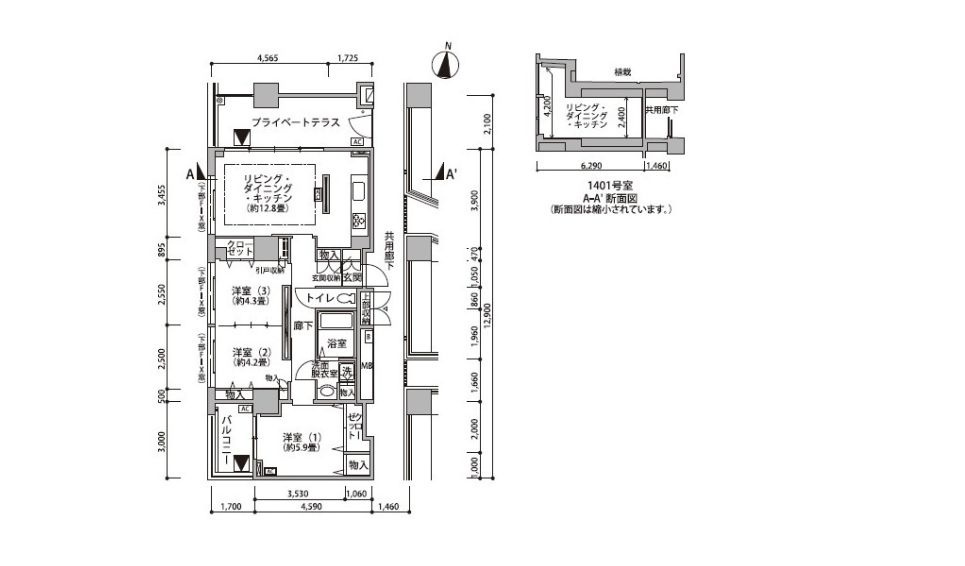東雲キャナルコートCODAN19号棟の間取り