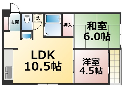 【間取り】 | プリオール舟橋　仲介手数料無料
