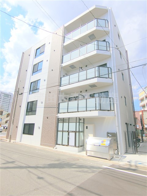 Live　Casa　shimomaruko(ライブカーサ下丸子の外観|2019年1月築　RC鉄筋コンクリート造地上5階建て1K～1LDK総戸数14戸Wi-Fi対応インターネット無料オートロック宅配BOXゴミ捨て場　東京都大田区下丸子2丁目の賃貸マンション