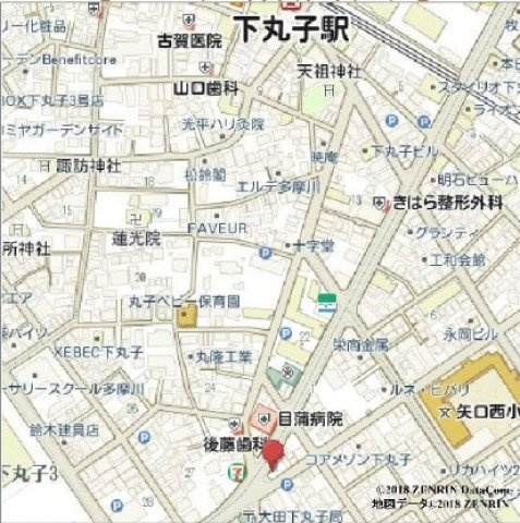 Live　Casa　shimomaruko(ライブカーサ下丸子の地図|地図