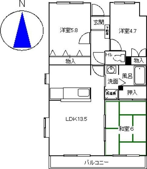 ふるさとの間取り