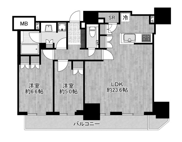 リバーガーデンタワー上町台筆ヶ崎