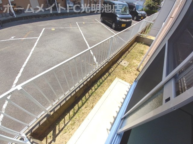 エクセレート府中A棟のバルコニー