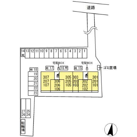 セレブ開懐世利（かわせり）の区画図