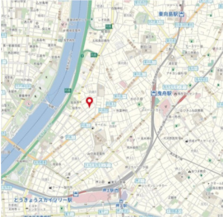 AQUA PRIME TOWER OSHIAGEの地図