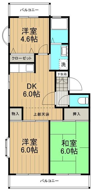 コートヴィレッジⅡの間取り