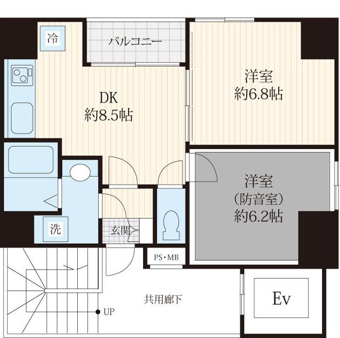 リトルズトーン浅草橋の間取り|間取りです。