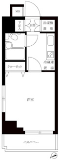 【間取り】 | ルーブル大森Ⅱ