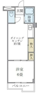 【間取り】 | 大井鹿島谷ハイツ | 間取りです。
