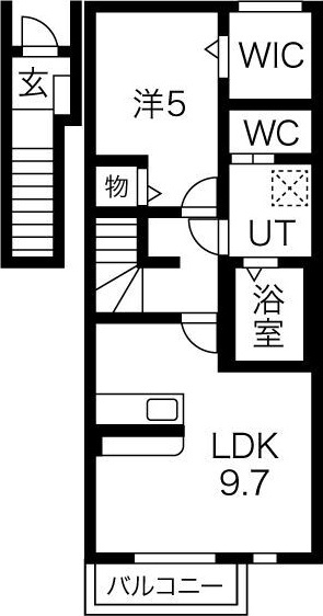 Le Meilleur水沢Aの間取り