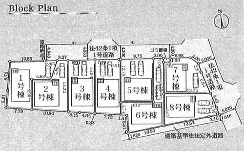 相模原市中央区田名第146　新築戸建全8棟　6号棟の区画図