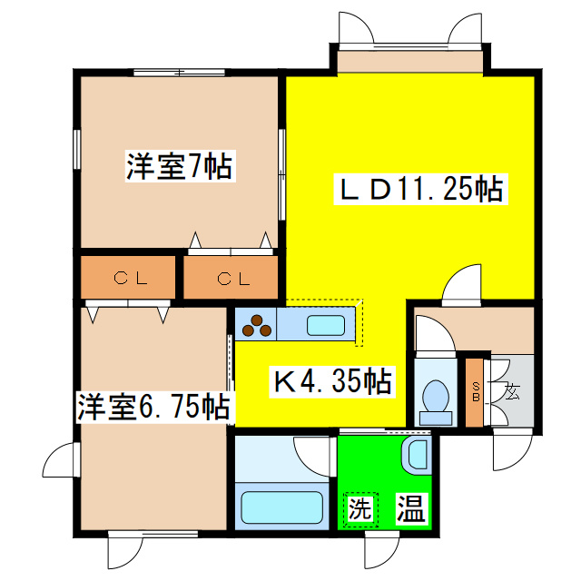 ビラ文苑Ａ号館の間取り