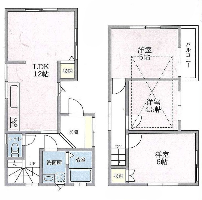 港南区笹下6丁目　中古戸建の間取り