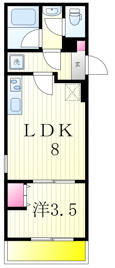 ＬＥＶＩＣＩＡ　ＢＬＤＧ．Ⅲの間取り