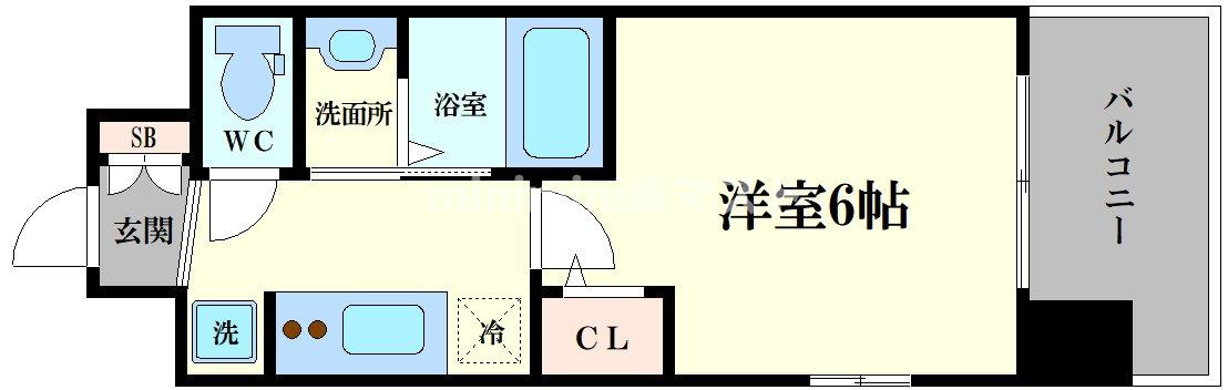 エステムコート大阪WESTⅡの間取り