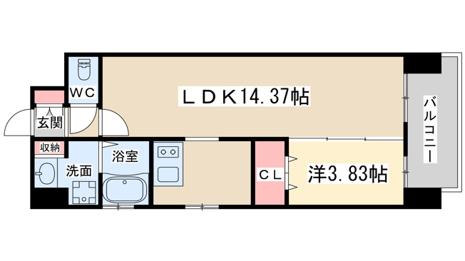 【間取り】 | ブリリアント扇町公園