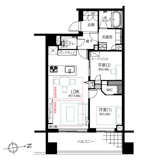 【間取り】 | グレンパーク駒場EAST