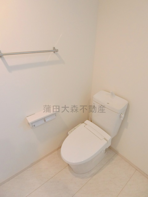 パープル池上のトイレ|温水洗浄便座付きのトイレ