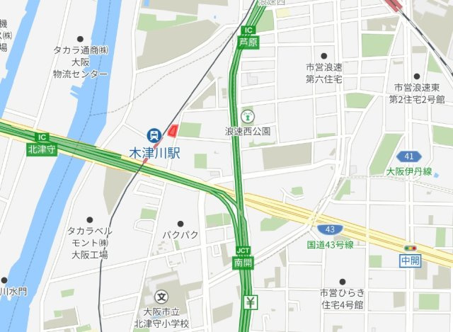 【地図】 | ワンオフィス北津守（新築）