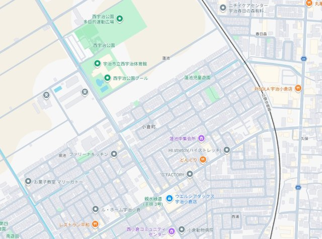 ★宇治市小倉町蓮池　新築一戸建ての地図