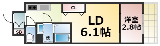【間取り】 | リアライズ鶴橋東Ⅱ　仲介手数料無料