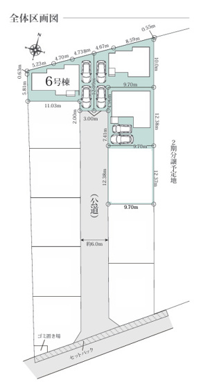 【区画図】 | 座間市ひばりが丘５丁目　新築戸建て　全４棟【仲介手数料無料】 | 【仲介手数料無料でご紹介可能です】大樹不動産