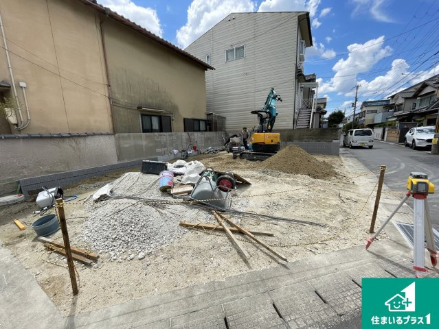 宇治市小倉町蓮池　新築一戸建ての外観|現在建築中！落ち着いた街並みで新生活を始めることが出来そう！周辺の物件も併せてご紹介させて頂きます！