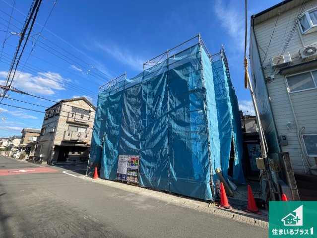 宇治市小倉町蓮池　新築一戸建ての外観|現在の進捗状況です！順調に作業進行中、完成が待ち遠しいです！詳細の間取り等、お気軽にお問い合わせください！