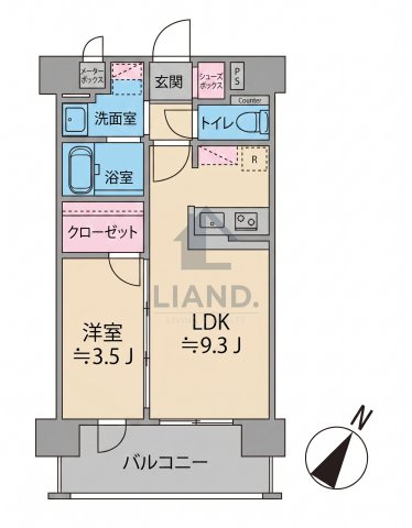 ネストピア薬院　高宮小学校区の間取り|ネストピア薬院